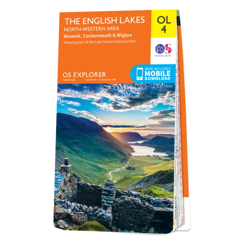OS Explorer Map OL4 - Lake District North West
